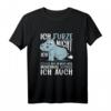 Furzendes Nilpferd T-Shirt - Ich Furze Nicht, Ich Flüstere Nur, Lustiges Geschenk für Freunde und Geburtstage