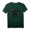 14. Geburtstag Mädchen - Prinzessin T-Shirt mit Zahl 14, Krone & Herzen - Lustiges Geschenk für Teenie und Teenager zum Geburtstag