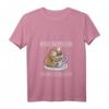 Damen Nicht vor dem ersten Kaffee Tasse Nachthemd - Lustiges Faultier V-Ausschnitt Schlafshirt für Frauen & Männer, ideal für Kaffeeliebhaber und Morgenmuffel