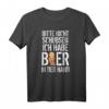 Bitte Nicht Schubsen Ich Habe Bier In Der Hand T-Shirt – Lustiges Party-Shirt für Kumpel, Festivals & Volksfeste