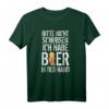 Bitte Nicht Schubsen Ich Habe Bier In Der Hand T-Shirt – Lustiges Party-Shirt für Kumpel, Festivals & Volksfeste