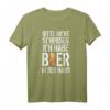 Bitte Nicht Schubsen Ich Habe Bier In Der Hand T-Shirt – Lustiges Party-Shirt für Kumpel, Festivals & Volksfeste