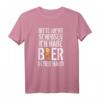 Bitte Nicht Schubsen Ich Habe Bier In Der Hand T-Shirt – Lustiges Party-Shirt für Kumpel, Festivals & Volksfeste