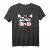Katzenkopf Design für Nichte, Patentante, Tante & Patenkind - Personalisiertes Partnerlook T-Shirt als Familiengeschenk
