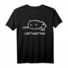 Statement Cant Adult Today Funshirt mit Katze - Witziges Vintage T-Shirt für Katzenliebhaber, Freunde & Urlauber