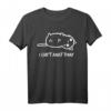 Statement Cant Adult Today Funshirt mit Katze - Witziges Vintage T-Shirt für Katzenliebhaber, Freunde & Urlauber