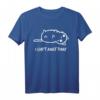 Statement Cant Adult Today Funshirt mit Katze - Witziges Vintage T-Shirt für Katzenliebhaber, Freunde & Urlauber