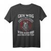 Geh weg. Ich bin alt und tätowiert. Odin wird dich nicht retten. Wikinger T-Shirt für Tattoo- und Mythologie-Fans