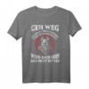 Geh weg. Ich bin alt und tätowiert. Odin wird dich nicht retten. Wikinger T-Shirt für Tattoo- und Mythologie-Fans