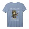 Lebe liebe lache T-Shirt mit sarkastischem Spruch für Katzenliebhaber – Humorvolles Motiv für Arbeit & Freizeit