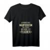 Damen Lauf T-Shirt mit Spruch 'Ich werde nicht aufgeben aber die ganze Zeit fluchen' – Lustiges V-Ausschnitt Shirt für Marathon, Hindernislauf & mehr