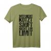 Wer nicht Kotzt Säuft nicht am Limit - Lustiges Saufen Alkohol Spruch T-Shirt für Festivals, JGA, Partys & Urlaub