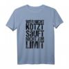 Wer nicht Kotzt Säuft nicht am Limit - Lustiges Saufen Alkohol Spruch T-Shirt für Festivals, JGA, Partys & Urlaub