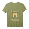 Damen Blutgruppe Prosecco positiv Sekt T-Shirt mit V-Ausschnitt – Witziges Teamoutfit für Junggesellinnenabschied & Party, Geschenkidee für Weinliebhaberinnen