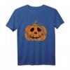 Vintage Halloween Kürbisgesicht Jack-O-Lantern niedliches T-Shirt - Perfekt für Halloween-Feiern und saisonale Kostüme