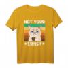 Morgenmuffel Sarkasmus Denglisch Kaffee Katze Not Your Ernst T-Shirt – Lustiges Büro Humor Design für Kollegen und Freunde