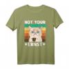Morgenmuffel Sarkasmus Denglisch Kaffee Katze Not Your Ernst T-Shirt – Lustiges Büro Humor Design für Kollegen und Freunde