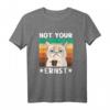Morgenmuffel Sarkasmus Denglisch Kaffee Katze Not Your Ernst T-Shirt – Lustiges Büro Humor Design für Kollegen und Freunde
