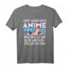 Lustiges Anime Girls T-Shirt für Teens und Frauen - Humorvolles Anime Motiv, Klassisch geschnitten, Doppelt genähter Saum