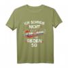 Ich schreie nicht, ich bin aus Kroatien - Hrvatska T-Shirt, ideales Geschenk für kroatische Fans, Fußballfans und Liebhaber Kroatiens