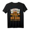 Doppelkopf König will vernichten T-Shirt – Lustiges Design für Doppelkopf-Fans & Kartenspiel-Enthusiasten, perfekt als Geschenk für Stammtisch & Turniere