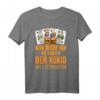 Doppelkopf König will vernichten T-Shirt – Lustiges Design für Doppelkopf-Fans & Kartenspiel-Enthusiasten, perfekt als Geschenk für Stammtisch & Turniere