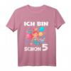Kinder Meerjungfrau Geburtstagsshirt für 5-Jährige - Süßes Meerjungfrau T-Shirt für Mädchen, perfekte Party- und Kindergartenkleidung