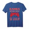 Gamer altern nicht sie leveln T-Shirt – Lustiges Zocken Spruchshirt für Gamer, Geek & Online-Spieler