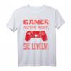 Gamer altern nicht sie leveln T-Shirt – Lustiges Zocken Spruchshirt für Gamer, Geek & Online-Spieler