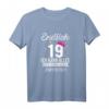 19. Geburtstag Mädchen Frau T-Shirt - Lustiges Design mit Krone, Herzen und großer Zahl für den besonderen 19. Geburtstag