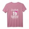 19. Geburtstag Mädchen Frau T-Shirt - Lustiges Design mit Krone, Herzen und großer Zahl für den besonderen 19. Geburtstag