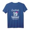 19. Geburtstag Mädchen Frau T-Shirt - Lustiges Design mit Krone, Herzen und großer Zahl für den besonderen 19. Geburtstag