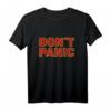 Lustiges 'Don't Panic' T-Shirt mit Space-Design – Motivierende Kleidung für Sci-Fi Fans und Freunde, Perfektes Geschenk für Geburtstage & Feiertage