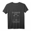 Damen Schlafshirt mit Katze - Ich schnarche nicht, ich schnurre - Bequemes V-Ausschnitt Schlafshirt für Katzenliebhaberinnen, ideal als Geschenk zu Weihnachten & Geburtstag