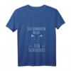 Damen Schlafshirt mit Katze - Ich schnarche nicht, ich schnurre - Bequemes V-Ausschnitt Schlafshirt für Katzenliebhaberinnen, ideal als Geschenk zu Weihnachten & Geburtstag