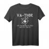 Vathor Papa Vatertagsgeschenk - Lustiges Wikinger T-Shirt für starke Väter, perfekt für Vatertag und Weihnachten
