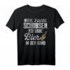 Bitte Nicht Schubsen Ich Habe Bier In Der Hand T-Shirt - Lustiges Party- und Festival-Shirt für Bierliebhaber, Freunde & Kumpel