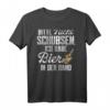 Bitte Nicht Schubsen Ich Habe Bier In Der Hand T-Shirt - Lustiges Party- und Festival-Shirt für Bierliebhaber, Freunde & Kumpel