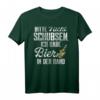 Bitte Nicht Schubsen Ich Habe Bier In Der Hand T-Shirt - Lustiges Party- und Festival-Shirt für Bierliebhaber, Freunde & Kumpel