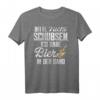 Bitte Nicht Schubsen Ich Habe Bier In Der Hand T-Shirt - Lustiges Party- und Festival-Shirt für Bierliebhaber, Freunde & Kumpel