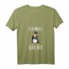 Damen Lustiges Pinguin T-Shirt mit Spruch 'Ich Muss Gar Nix' – Witziges V-Ausschnitt Shirt als Geschenkidee für Freunde und Kollegen