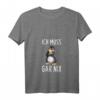 Damen Lustiges Pinguin T-Shirt mit Spruch 'Ich Muss Gar Nix' – Witziges V-Ausschnitt Shirt als Geschenkidee für Freunde und Kollegen