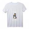 Damen Lustiges Pinguin T-Shirt mit Spruch 'Ich Muss Gar Nix' – Witziges V-Ausschnitt Shirt als Geschenkidee für Freunde und Kollegen