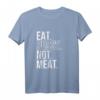 Eat Pussy Not Animals - Lustiges veganes Sex-Spruch T-Shirt für Umwelt- und Tierliebhaber, Geschenkidee für Veganer und Humorliebhaber