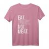 Eat Pussy Not Animals - Lustiges veganes Sex-Spruch T-Shirt für Umwelt- und Tierliebhaber, Geschenkidee für Veganer und Humorliebhaber