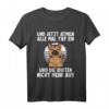 Lustiges Yoga T-Shirt mit deutschem Schäferhund - 'Und jetzt alle tief einatmen und die Idioten nicht mehr' Humorvolles Spruchshirt