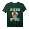 Lustiges Yoga T-Shirt mit deutschem Schäferhund - 'Und jetzt alle tief einatmen und die Idioten nicht mehr' Humorvolles Spruchshirt