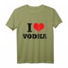 I Love Vodka T-Shirt - Lustiges Geschenk für Wodka-Liebhaber & Partyfans