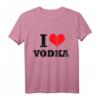 I Love Vodka T-Shirt - Lustiges Geschenk für Wodka-Liebhaber & Partyfans