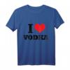 I Love Vodka T-Shirt - Lustiges Geschenk für Wodka-Liebhaber & Partyfans